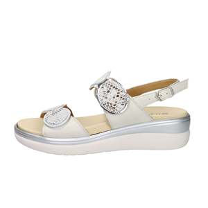 Sandalias de Plataforma Blancas de Cuero para Mujer, Zapatos Cómodos de Verano a la Moda - Product Image 1