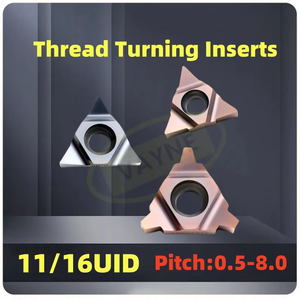 10 pezzi 11UID 16UID 22UID C60 D60 L55 A55 A60 2 2.5 3 4 5TRCNC utensile per taglio tornio foro profondo lama in carburo per <span class=keywords><strong>P</strong></span> <span class=keywords><strong>M</strong></span> - Product Image 2