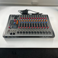 Console de mixage numérique professionnelle CT-120S à 12 canaux en métal avec réverbération intégrée pour scène, mariage, maison et utilisation en karaoké