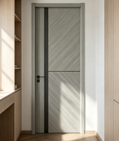 Porte coulissante en verre à cadre en acier pivotant en aluminium, porte intérieure moderne en PVC, WPC, MDF, bois, étanche, pour villa, appartement, commerce