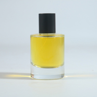 Botol Parfum Kaca Silinder Berkualitas Tinggi, Semprotan Kabut Halus, Wadah Kosong Transparan, Kemasan Kosmetik 30ml 50ml