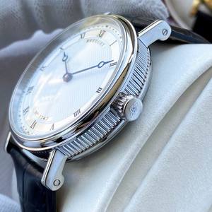 Montre de plongée classique Bregued noire, en acier inoxydable, automatique, avec cristal saphir, cadran analogique, résistance à l'eau de 100 bars, charme - Product Image 6