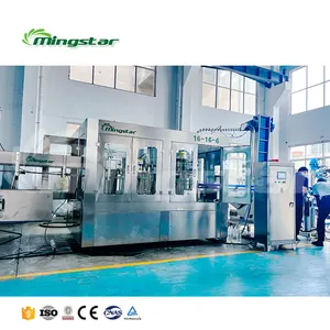 small scale 1500ml water filling bottling packing filling and capping machine line with small budget