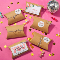 Boîte d'emballage pour oreillers, emballage en papier, boîte cadeau personnalisée en papier recyclé pour bonbons et chocolats