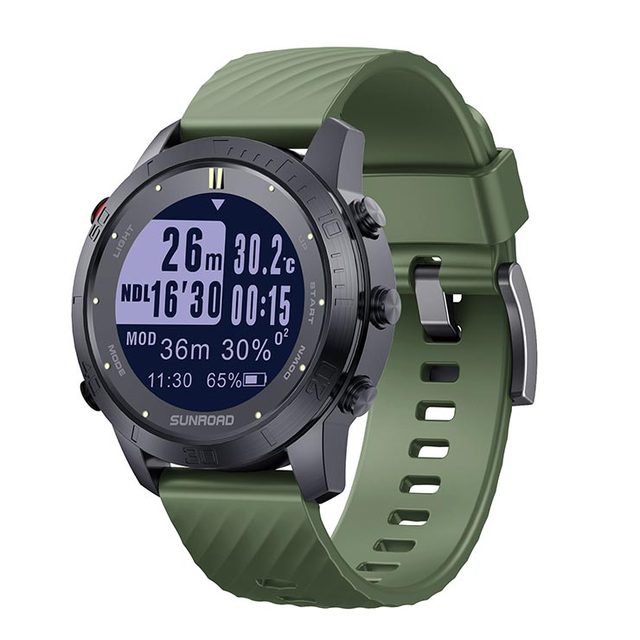 D3 Diving  Deep Watch SUNROAD Diving Computer Sports Watch 100 Meters Men's Waterproof Free Smart  Watch