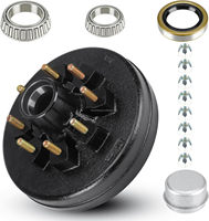 Kits de tambours de moyeu de remorque de 6,5 po avec freins électriques de 12 po x 2 po pour essieu de 7000 lb
