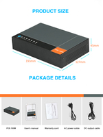 Produsen SKE DC UPS 12V 9V 5V 1Gb 24V 48V 110W 17600mah Mini POE UPS 65Wh untuk Kamera IP
