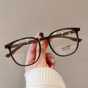 Montures de lunettes Qianai Round TR90 anti-UV et anti-lumière bleue, unisexe, taille moyenne, verres en acrylique, design ovale - Product Image 2