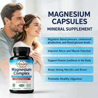 Complément en capsules de magnésium L-thréonate, taurate, glycinate, malate, citrate OEM pour les muscles - Complexe de magnésium en capsules