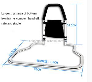 <span class=keywords><strong>Barre</strong></span> d'assistance médicale en acier inoxydable Chuangen avec poche <span class=keywords><strong>de</strong></span> rangement, <span class=keywords><strong>barre</strong></span> <span class=keywords><strong>de</strong></span> sécurité anti-chute, garde-main <span class=keywords><strong>de</strong></span> sécurité 54x46x49cm - Product Image 2