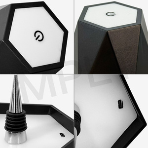 Lámpara de mesa LED recargable para botella de vino, Iluminación inalámbrica para restaurante, barra de Ambiente, decoración romántica para el hogar - Product Image 5