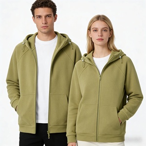 Felpa con Cappuccio e Zip a Collo Semi-Alto di <span class=keywords><strong>Marca</strong></span> Americana, Modello Oversize Unisex per Autunno e Inverno - Product Image 1