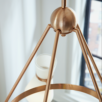 Lampe suspendue en cuivre et verre XZ Modern Lighting pour salle à manger, îlot de cuisine, noir or, lustre LED, luminaire de plafond