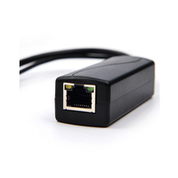 Sunsoont 48 volts convertisseur 12v injecteur interrupteur séparateur d'alimentation 48V à 12V rj45 DC 5.5mm 2.1 prise Poe