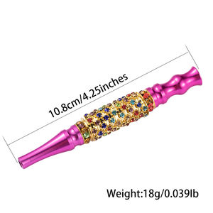 Nuovo Design di lusso vendita caldo in metallo narghilè punte per <span class=keywords><strong>bocca</strong></span> gioielli Shisha colorato con stile smerigliato - Product Image 2