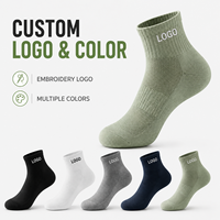 Chaussettes courtes en fibre de bambou OEM ODM, logo personnalisé, chaussettes de sport respirantes anti-odeur, faible MOQ, fourniture directe d'usine