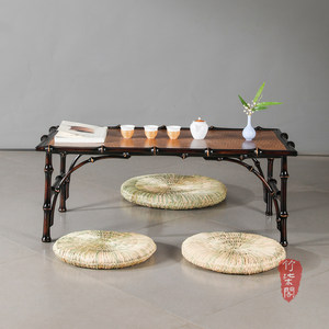 <b>Bamboo</b> Tatami Tea <b>Table</b> Lacquered Woven Rectangular Low <b>Table</b> For Tea Brewing Coffee <b>Table</b> - Product Image 2