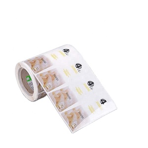 Printing transparent PET plastic waterproof body lotion packaging stickers labels