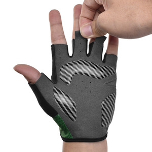 Spring Summer Cycling Gloves <b>Half</b> Finger Shock Absorbing Anti <b>Slip</b> Thickened Silicone Wear Resistant Bicycle Gloves - Product Image 3