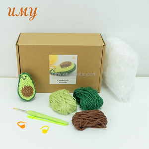 Kit complet De tricots, jouets De démarrage pour enfants, <span class=keywords><strong>facile</strong></span> pour débutants, motif crochets, Kit De couture, Deux Para De bricolage, Kit De <span class=keywords><strong>Crochet</strong></span> aux fruits - Product Image 3