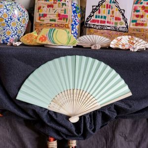 พัดจัดงานแต่งงานไม้ไผ่สำหรับแขกผู้เข้าพักอุปกรณ์จัดงานแต่งงานที่หรูหรา - Product Image 3