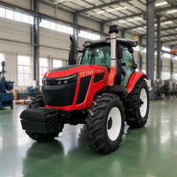 Traktor Pertanian 4WD 100-200HP, Mesin Diesel Heavy Duty, Transmisi Gear, Kabin AC, Ban Deep Tread untuk Pertanian