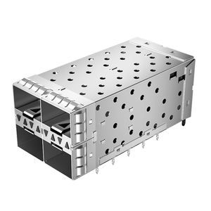 2007637-Cage de prise blindée à angle droit 2x2 SFP + à ajustement serré - Product Image 1