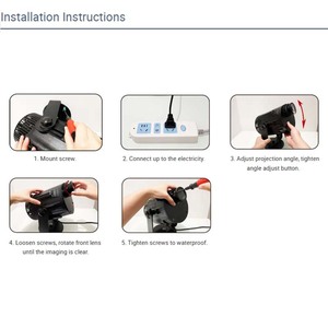 Máy Chiếu GOBO LED IP65 Chống Nước Tĩnh Điện 240W Độ Sáng Cao Đèn Chiếu Ngoài Trời Trên Tòa Nhà - Product Image 3