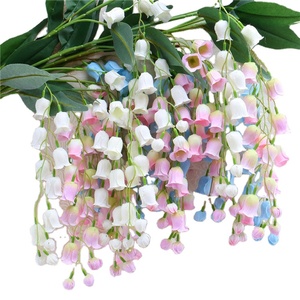 QSLH-T086 Flor Colgante para Boda, Convallaria Majalis Artificial, <span class=keywords><strong>Campanula</strong></span>, Lirio de los Valles de Seda - Product Image 1
