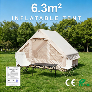 Tente gonflable d'extérieur pour famille, en tissu Oxford imperméable, double couche, quatre saisons, pliable, 6,3 mètres carrés - Product Image 1