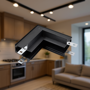 Recessed Vertical Corner For Magnetic Track Light System <b>90</b> <b>Degree</b> Connector <b>Bracket</b> - Product Image 3