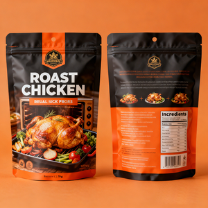 Bolsa con Cierre para Pollo Asado Caliente, Impresión Digital Personalizada <span class=keywords><strong>de</strong></span> Alta Calidad, Apta para Microondas - Product Image 4