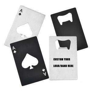 Wholesale Stainless Steel Beer, Metal Credit <b>Card</b> Bottle Opener Thickening <b>Originality</b> Customized Logo <b>Card</b> Opener/ - Product Image 1