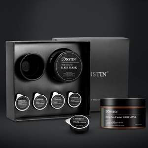 自社ブランド高級キャビアケアヘアプロテイントリートメント有機水和キャビアヘアリペアマスクセットダメージヘア - Product Image 1