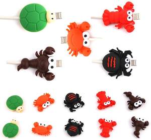 Cavo di ricarica USB a forma di insetto, protezione per cavo dati in morbido silicone per connettore smartphone - Product Image 4