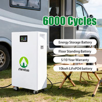Module de stockage d'énergie solaire portable pour la maison, 48V 100Ah, pack Lifepo4, 5kwh, cycle profond, station d'alimentation portable, camping en plein air