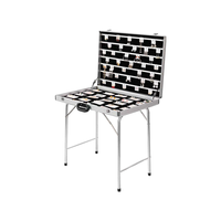 Étui à bijoux multifonctionnel pliable et portable pour marché nocturne, présentoir de vente au détail pour stand de rue, support de présentation en alliage d'aluminium