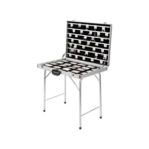 Đa Chức Năng Ban Đêm Thị Trường Gấp Xách Tay Hộp Đồ Trang Sức Đường Phố Gian Hàng Bán Lẻ Công Cụ Lưu Trữ Trường Hợp Nhôm Hợp Kim Hiển Thị Đứng - Product Image 1