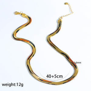 स्टील तेंदुआ हर्रिंगबोन चोकर हार हररिंगबोन चेन हार डेलीमैटियन टाइगर पैंथर स्पॉट तेंदुए पट्टी के हार - Product Image 5