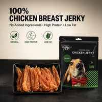 Friandises pour chiens : Tranches de viande de poulet séchée naturelle, riches en protéines, sans additifs, best-seller