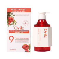Lotion pour le corps et gel douche éclaircissants biologiques de marque privée lait hydratant éclaircissant le teint avec des acides aminés nettoyant pour le corps
