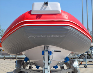 Bateau pneumatique semi-rigide sportif RIB520B 5,2 m (17 pieds) <span class=keywords><strong>avec</strong></span> coque en fibre <span class=keywords><strong>de</strong></span> verre, <span class=keywords><strong>ponton</strong></span> en PVC, auvent et boîte <span class=keywords><strong>de</strong></span> rangement, pour 6 personnes - Product Image 4