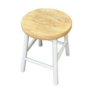Country Cottage Solid Oak Painted Rustic Modern <strong>Stool</strong> <strong>Seat</strong> - Product Image 1