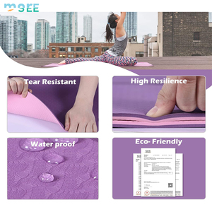 SeeMore Brand Women and Men Home Workout Non slip Yoga <strong>Mats</strong> with Strap Thick Yoga <strong>Mats</strong> - Product Image 3