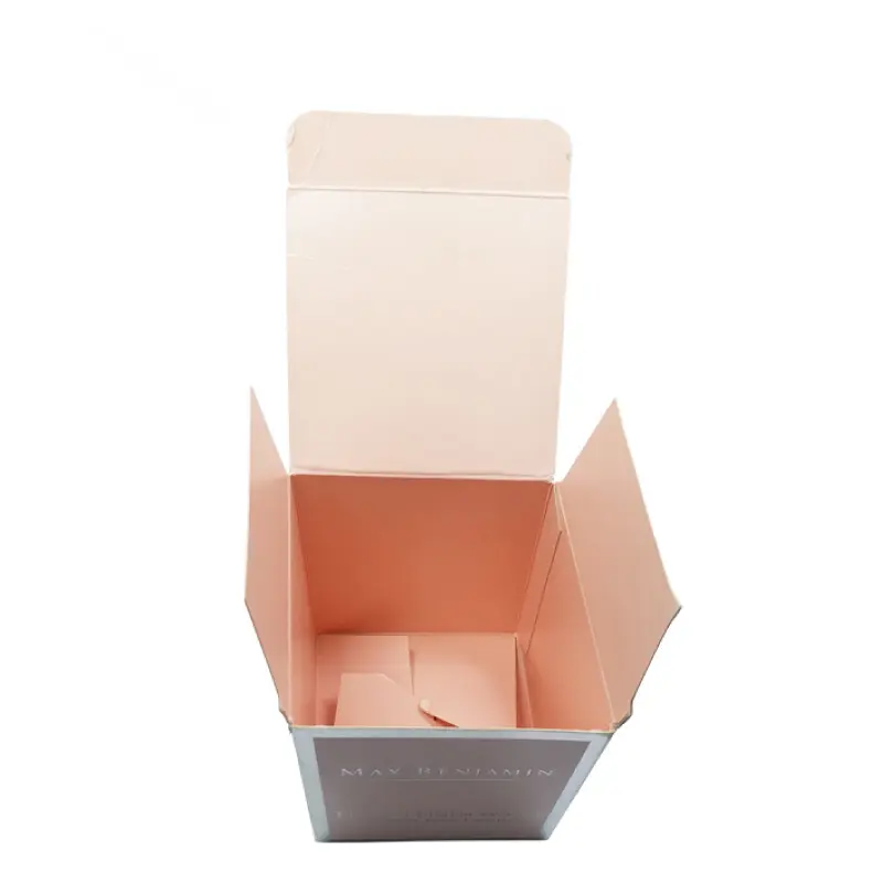 กล่องกระดาษบรรจุภัณฑ์ของขวัญผลิตภัณฑ์ความงามแบบพับได้