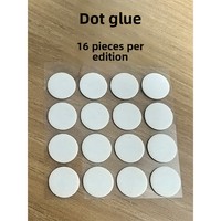 Points adhésifs double face en acrylique transparent, sans trace, adhésif puissant, amovibles, sans impression, pour bricolage, artisanat, décoration de ballons