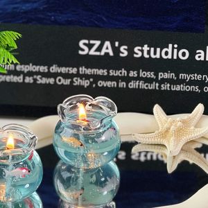 Bougie parfumée en forme de mini aquarium à poissons à bulles créative, souvenir unique, parfum d'intérieur, cadeau d'anniversaire, décoration de chambre - Product Image 6