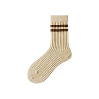 Chaussettes d'hiver décontractées pour hommes en laine, antibactériennes, mi-mollet, doublure en molleton bouclette, ultra-épaisses, douces, pour l'automne