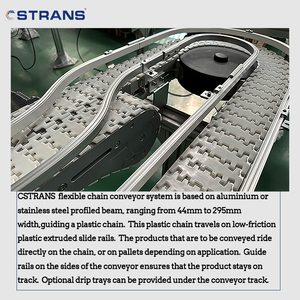 Nhà máy tùy chỉnh chất lượng cao nhựa linh hoạt chuỗi băng tải Sushi chuỗi băng tải - Product Image 2