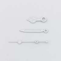 Lancette per Orologio Bianche Spazzolate Nuovo Stile, Luminose Verdi, Compatibili con Quadrante NH35, Parte per Modifiche Meccaniche